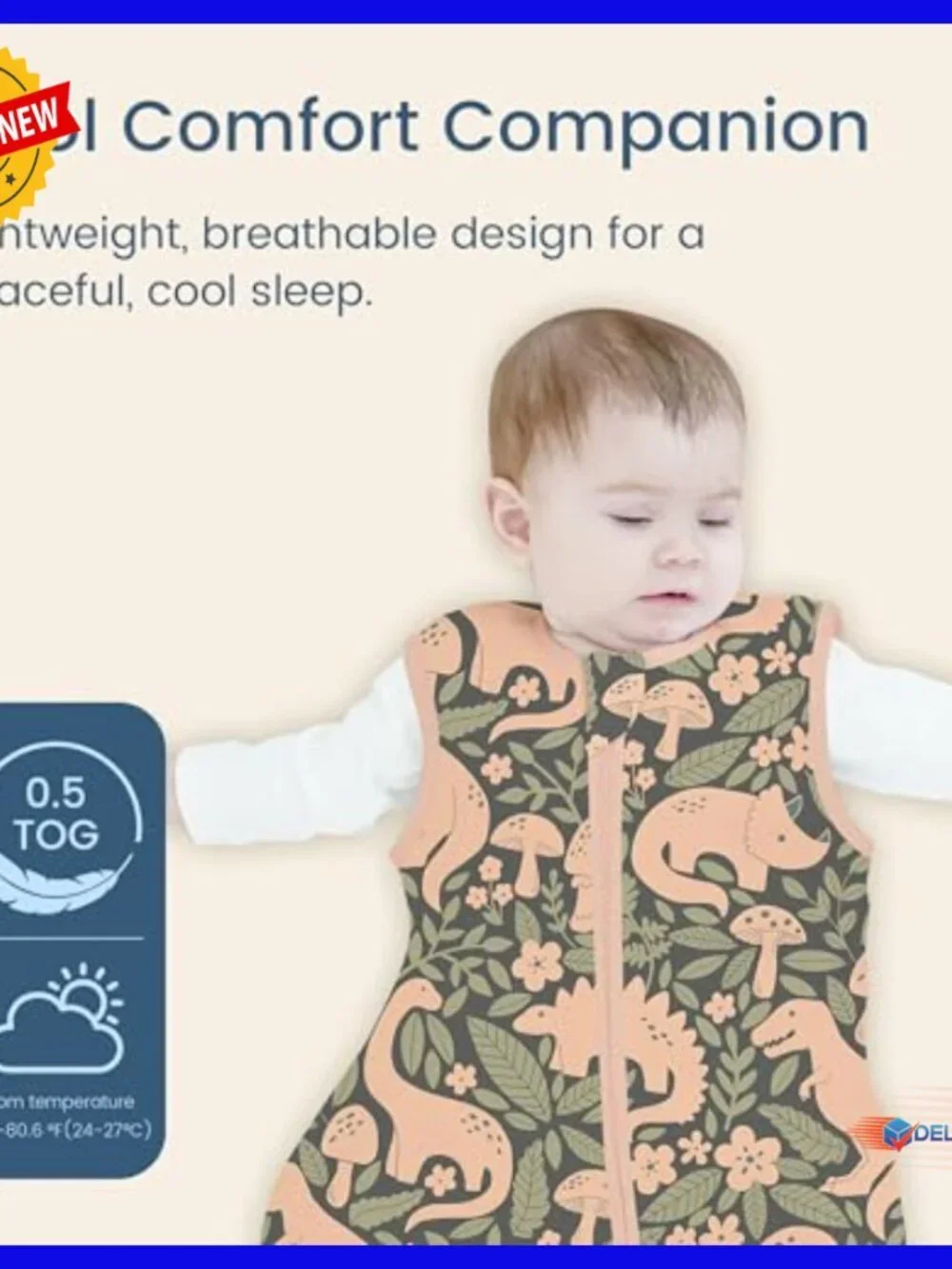 Baby Wearable Blanket Sleep Sack 18-24 Months 2-Pack Lightweight 0.5 TOG